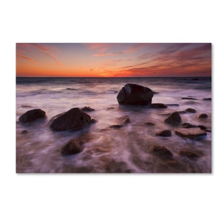 Michael Blanchette Photography 'Silky Water Rocks' Canvas Art,22x32